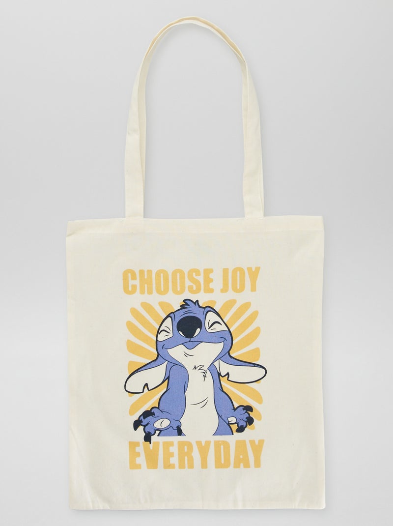Tote bag 'Disney' em lona BRANCO - Kiabi