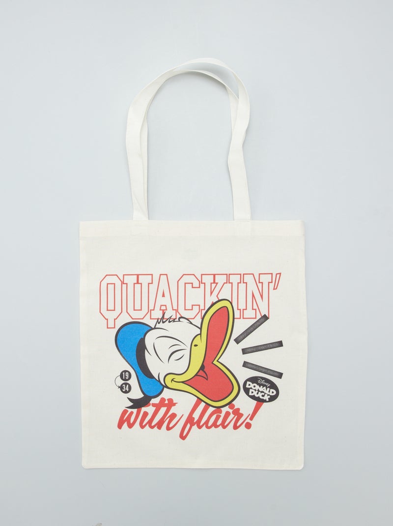 Tote bag 'Donald' 'Disney' BEGE - Kiabi