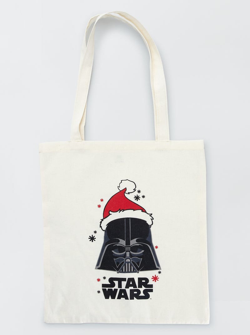 Tote bag em poliéster 'Star Wars' BRANCO - Kiabi