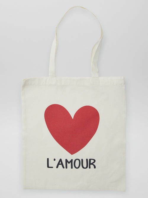 Tote bag estampada - Kiabi