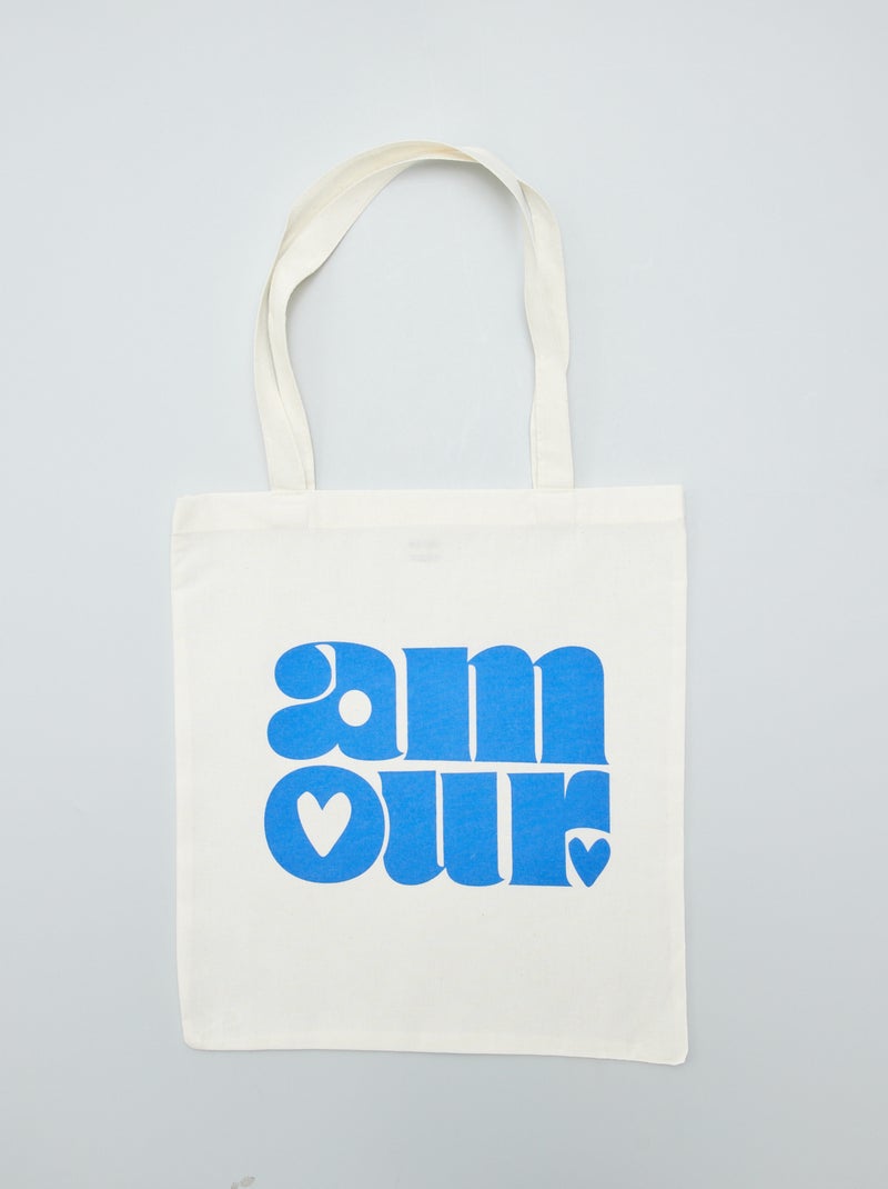 Tote bag estampado BEGE - Kiabi
