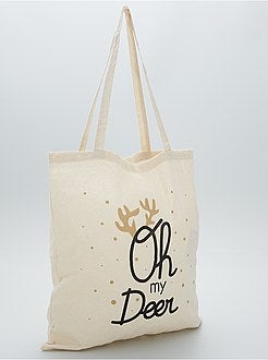 Tote bag estampado - Kiabi
