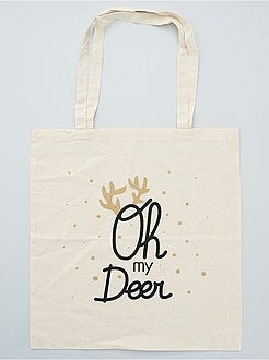 Tote bag estampado - Kiabi