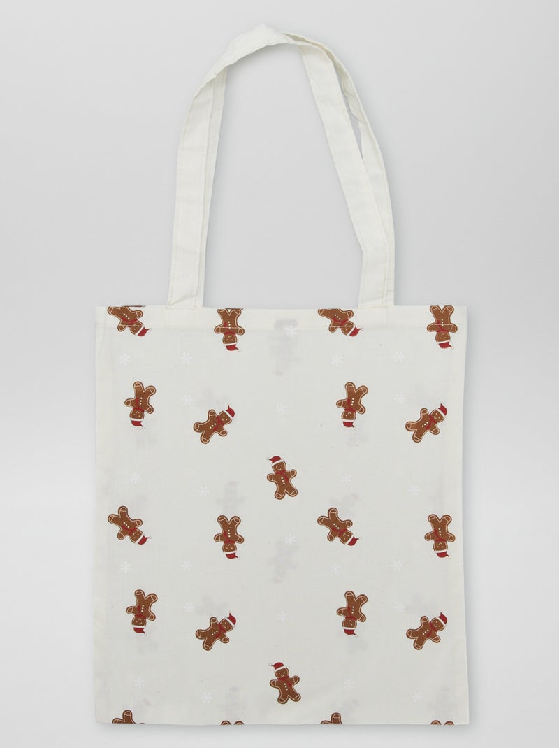 Tote bag estampado BRANCO - Kiabi