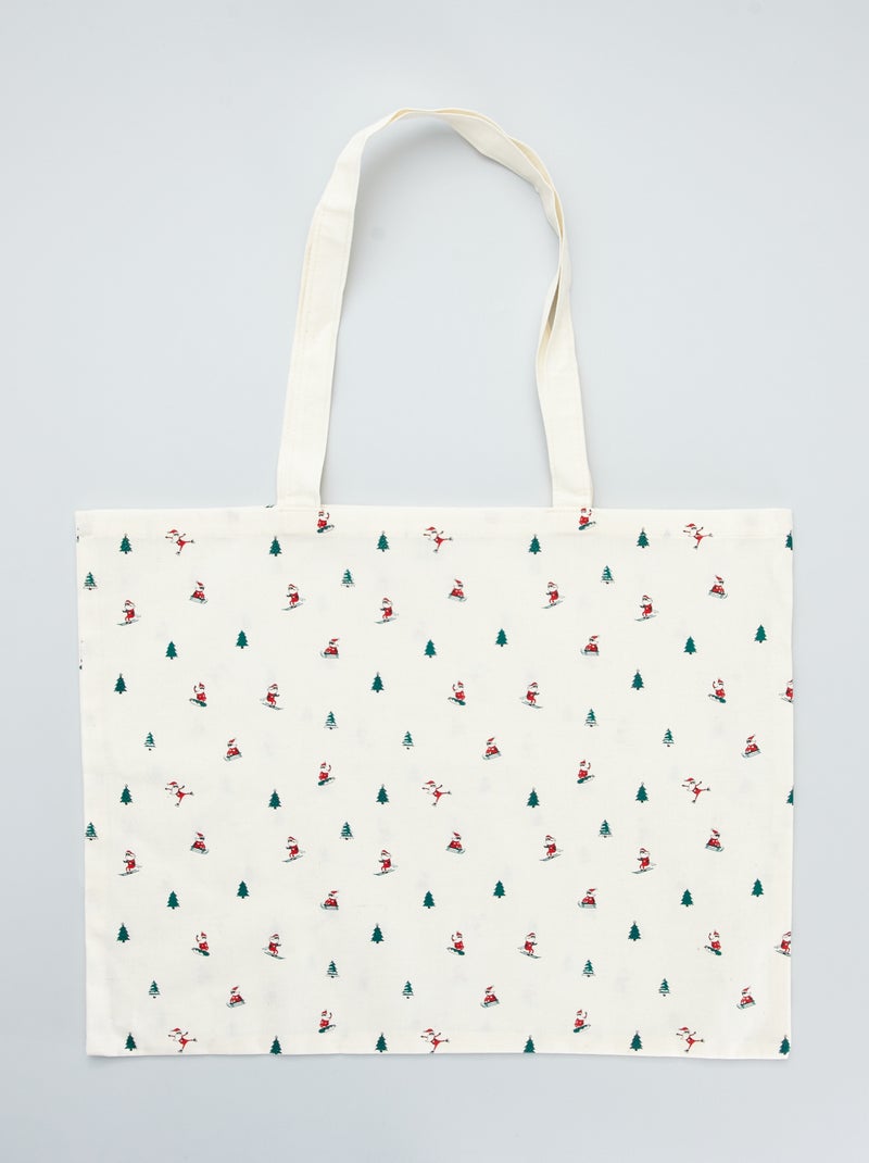 Tote-bag estampado BRANCO - Kiabi