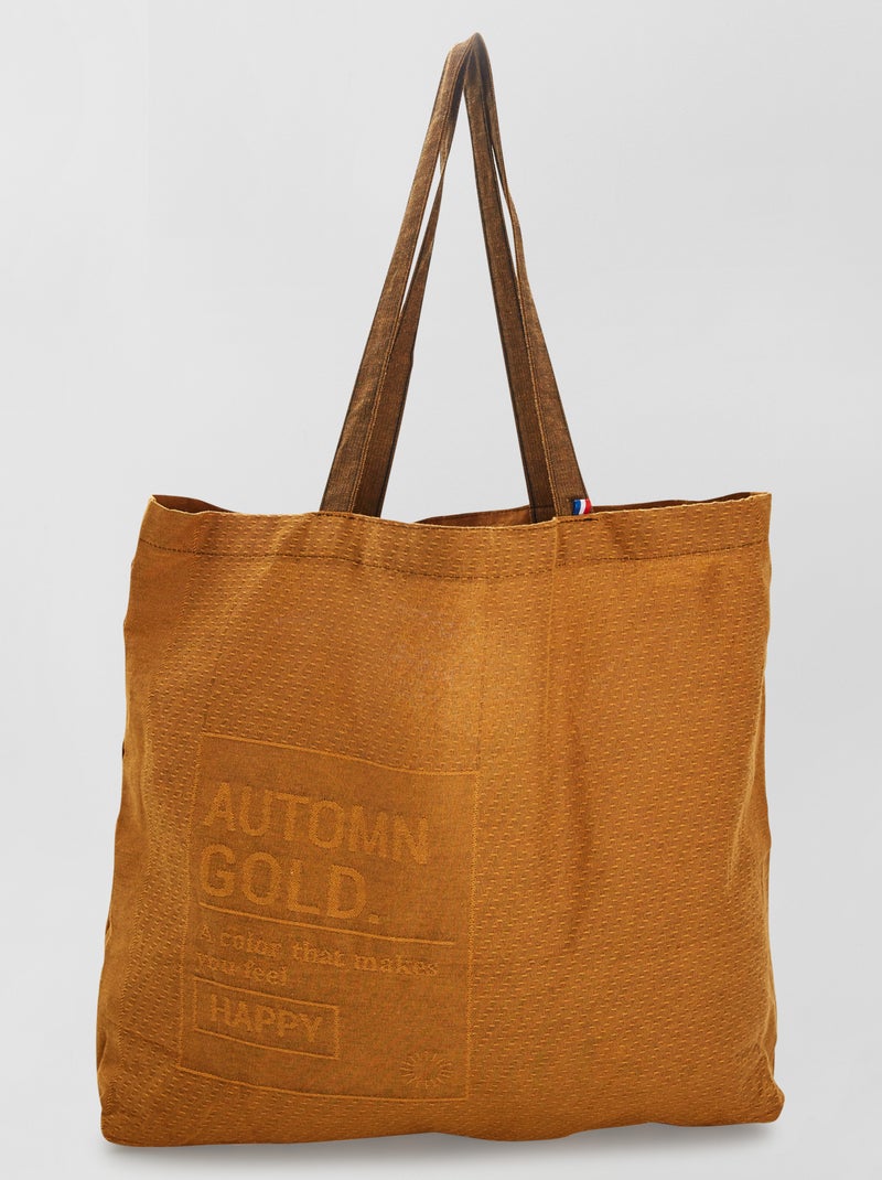 Tote bag fabricada em França AMARELO - Kiabi