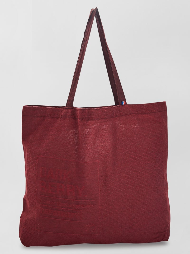 Tote bag fabricada em França Vermelho - Kiabi