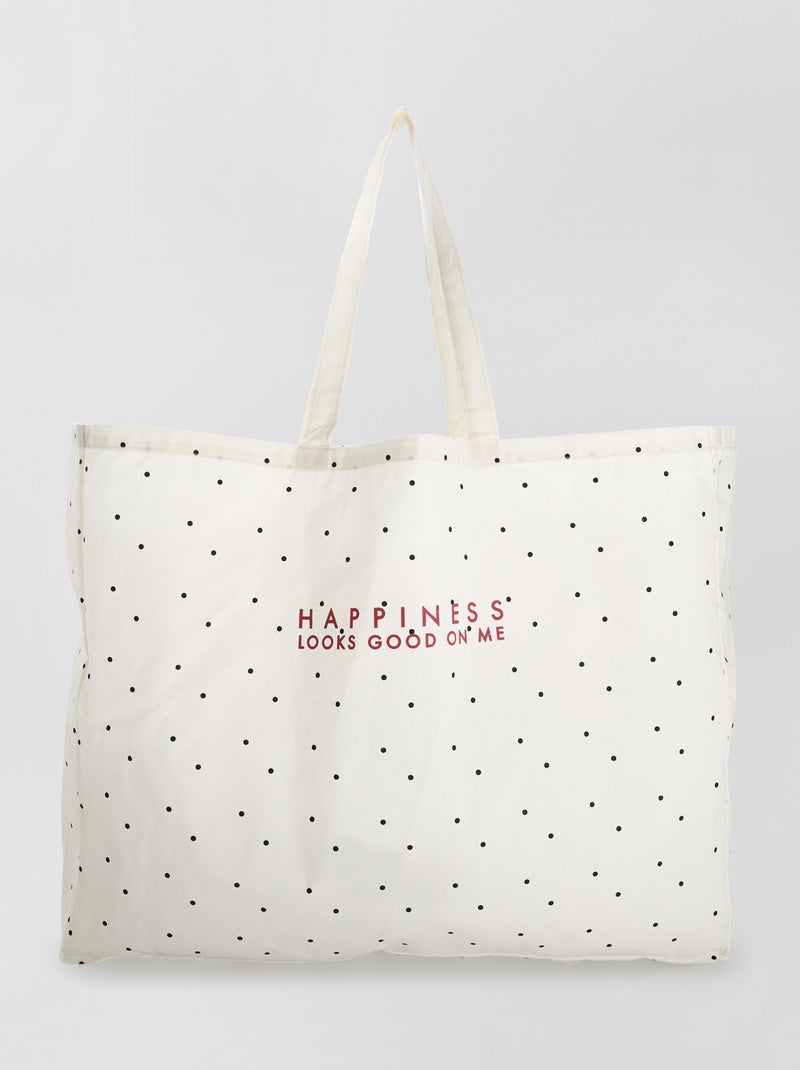 Tote bag grande BRANCO - Kiabi