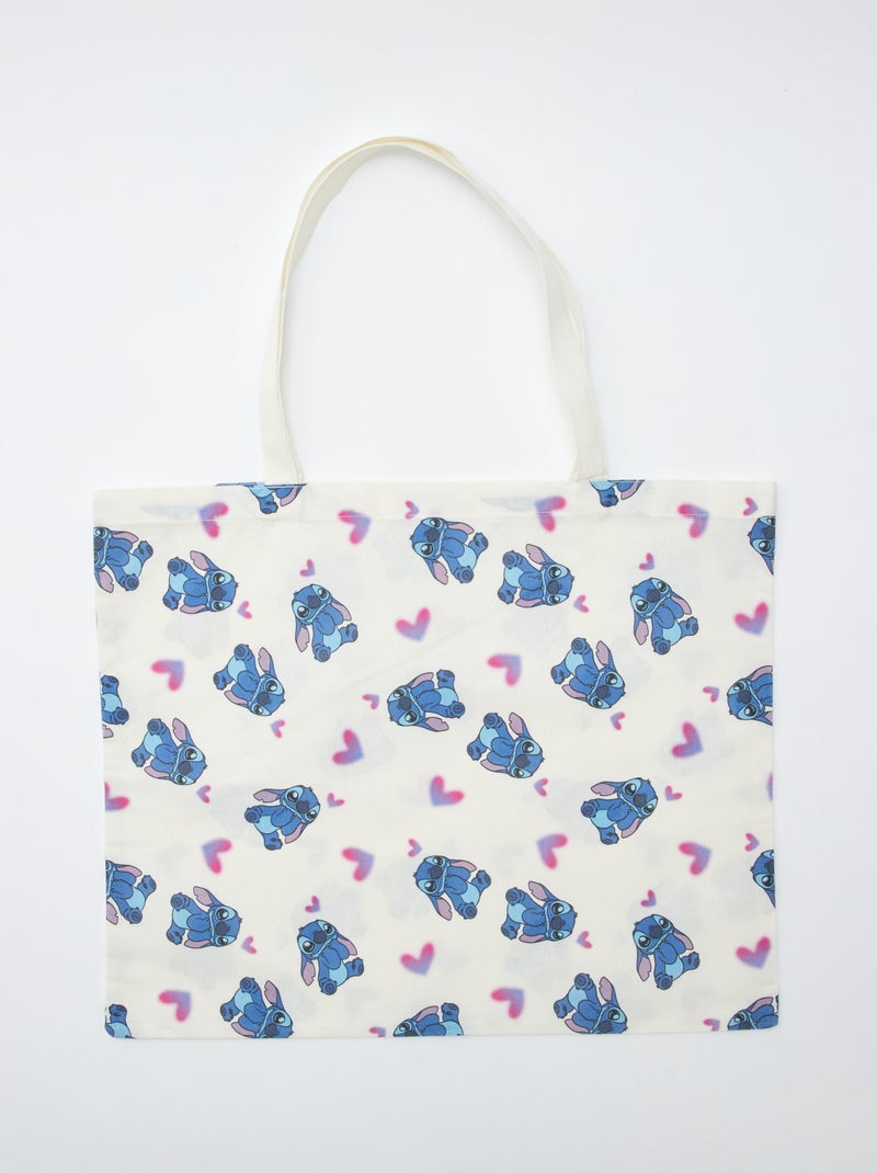 Tote bag grande 'Stitch' da 'Disney' BRANCO - Kiabi