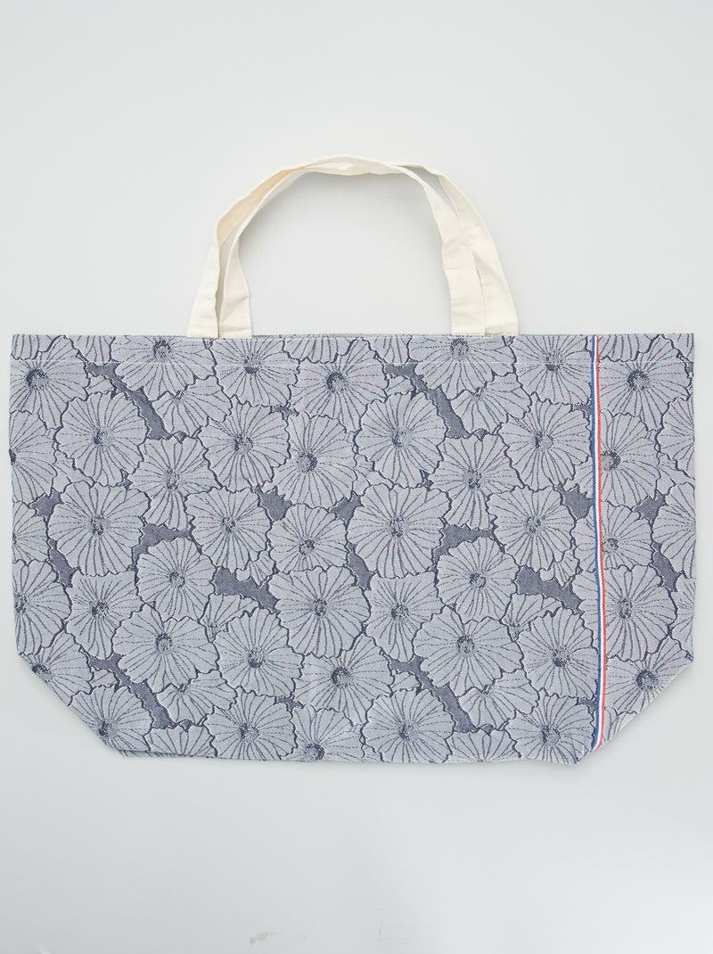 Tote bag 'Les Tissages de Charlieu' - Fabricado em França Azul Marinho - Kiabi
