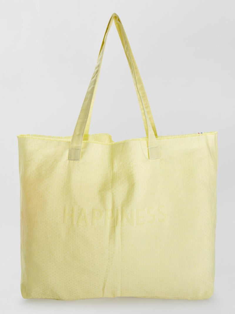 Tote bag 'Les Tissages de Charlieu' AMARELO - Kiabi