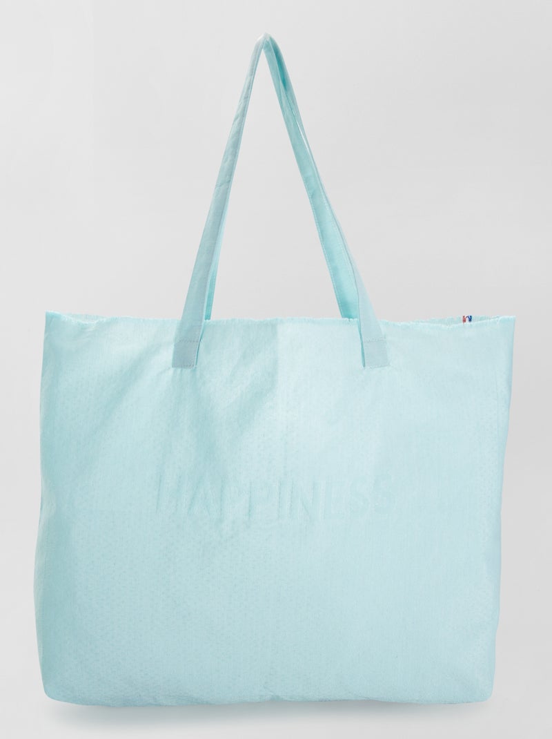 Tote bag 'Les Tissages de Charlieu' VERDE - Kiabi