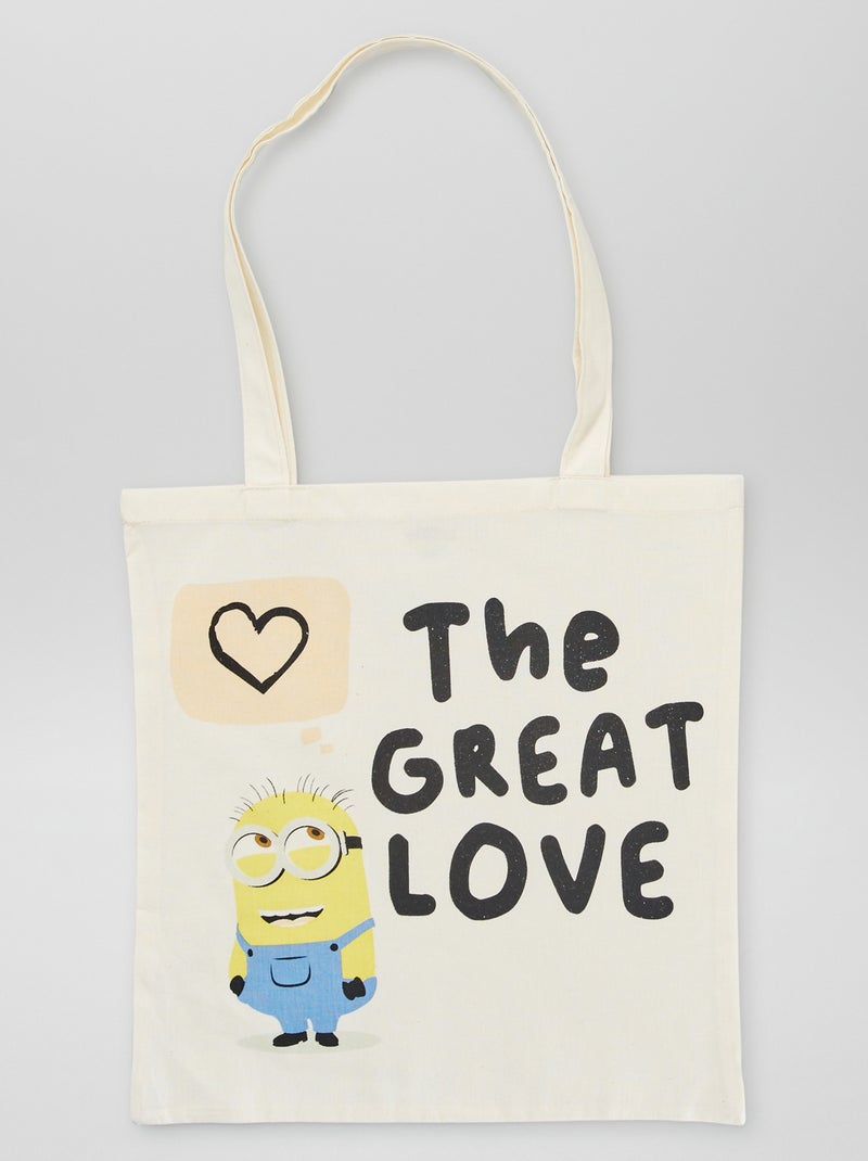 Tote bag 'Os Mínimos' BEIGE - Kiabi