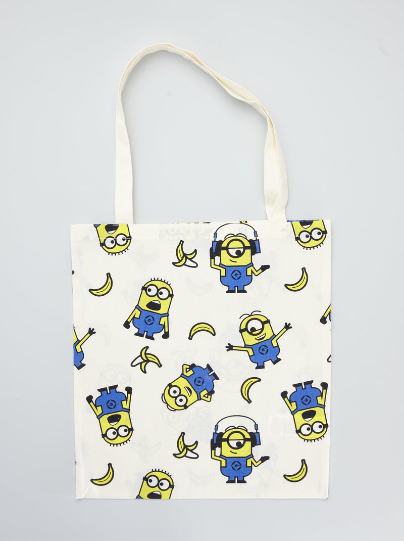 Tote bag 'Os Mínimos' BRANCO - Kiabi