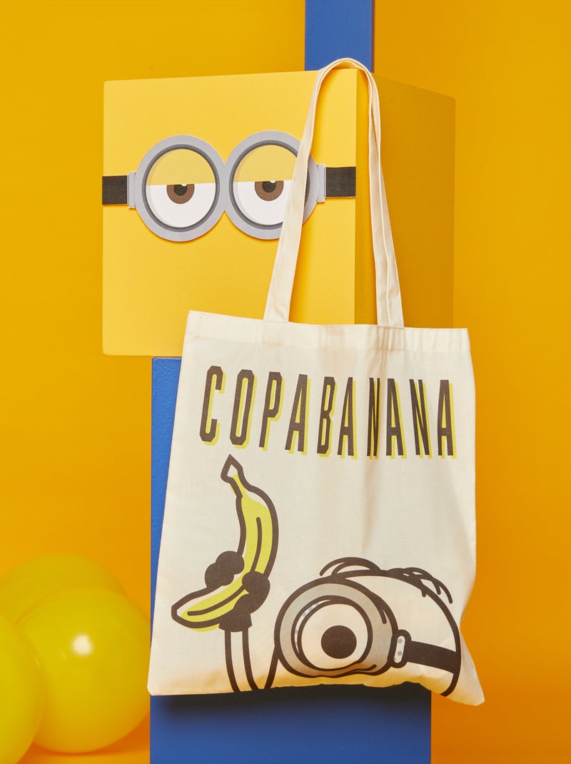 Tote bag 'Os Mínimos' em lona BRANCO - Kiabi