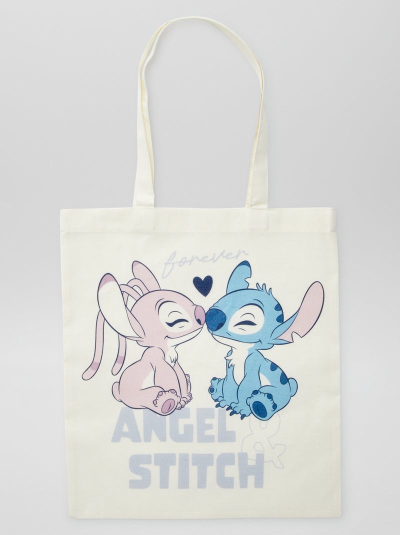 Tote bag 'Stitch' 'Disney' BRANCO - Kiabi