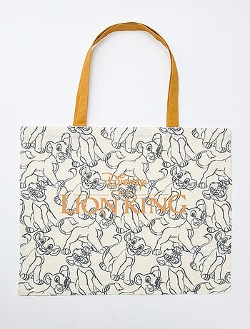 Tote bag XL em tecido 'Simba'