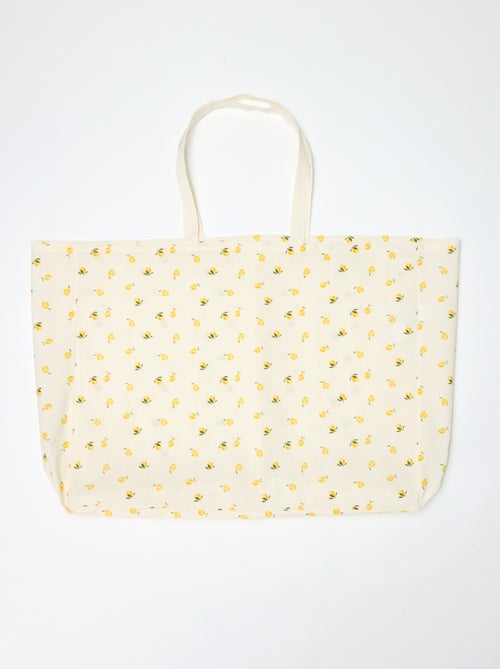 Tote bag XXL em lona - Kiabi