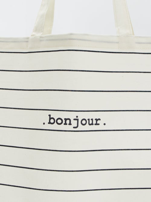 Tote bag XXL em lona - Kiabi