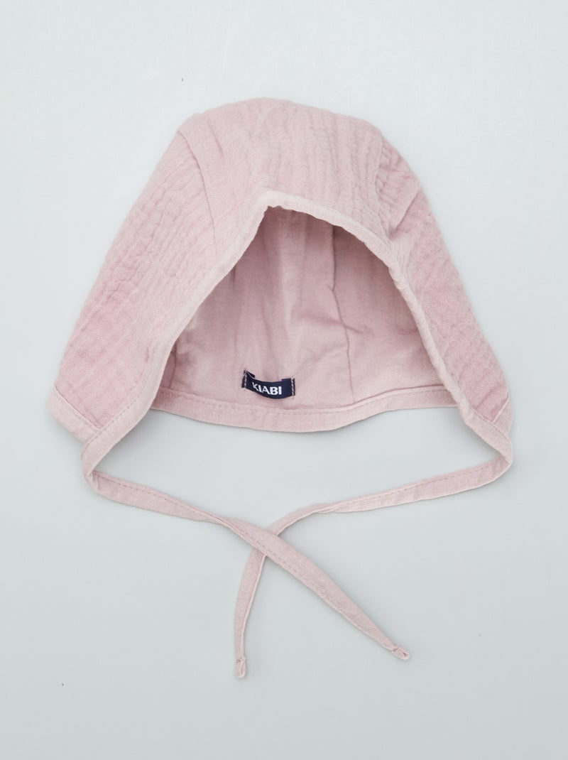 Touca em dupla gaze de algodão VIOLETA - Kiabi