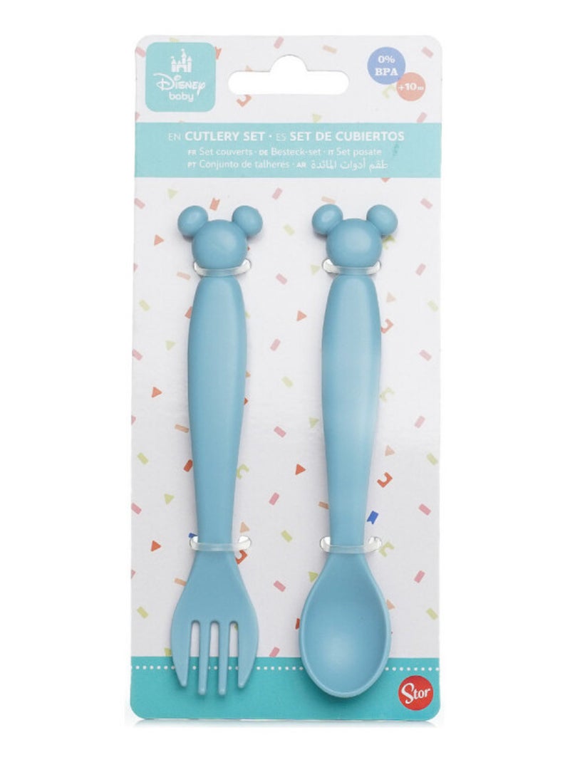 Toucador de talheres infantil mickey thermobaby em pp azul Azul - Kiabi