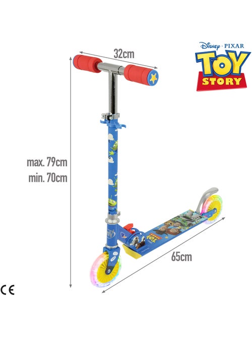 Toy story patinete dobrável com 2 rodas e luzes - Kiabi