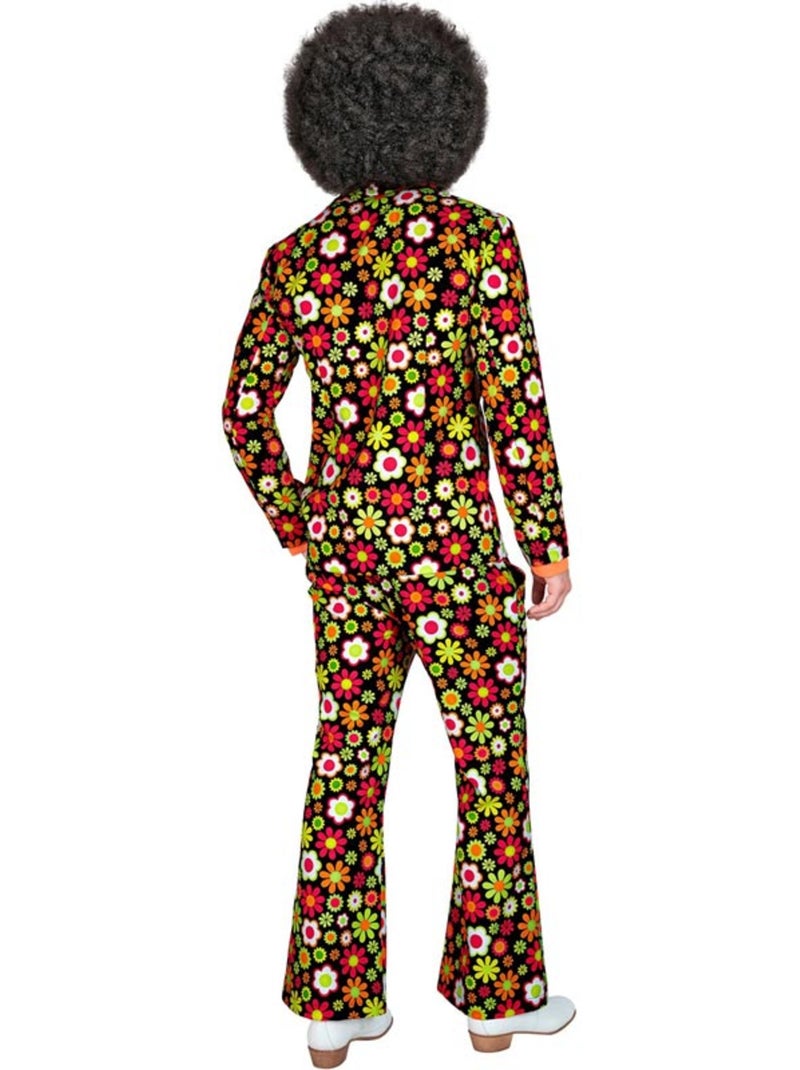 Traje dos anos 60 Flores escuras Multicolorido - Kiabi