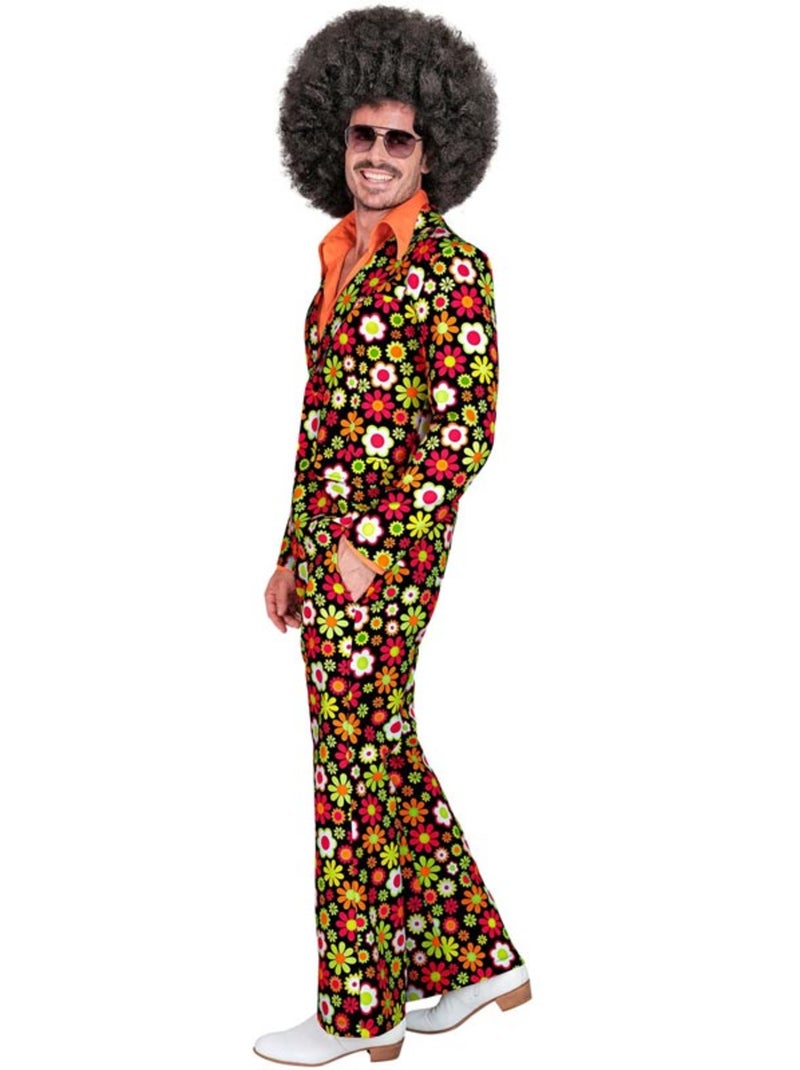 Traje dos anos 60 Flores escuras Multicolorido - Kiabi