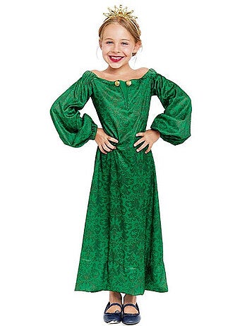 Traje medieval estampado para dama