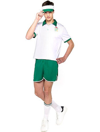 Traje retrô de jogador de tênis