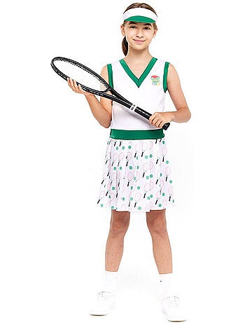 Traje retrô de jogador de tênis