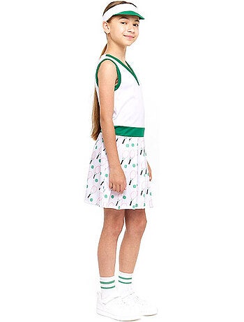 Traje retrô de jogador de tênis