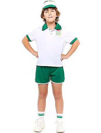 Traje retrô de jogador de tênis