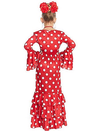 Traje sevilhano com bolinhas