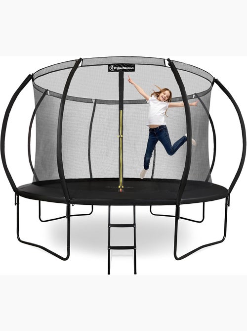 Trampolim de jardim 366 cm com escada e rede – conforto e segurança - Kiabi