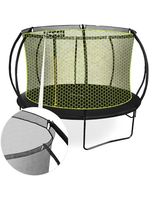 Trampolim de jardim 366 cm com escada e rede – conforto e segurança - Kiabi