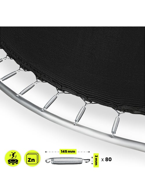 Trampolim gigante 430 cm (14ft) hypermotion – segurança e diversão xxl - Kiabi