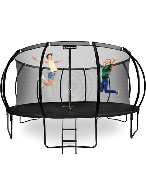 Trampolim gigante 487 cm com escada e rede – jardim e exterior - Kiabi