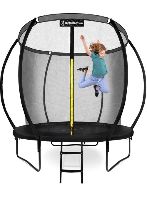 Trampolim infantil 244 cm com escada e rede – jardim e interior - Kiabi