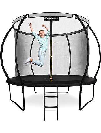Trampolim infantil 305 cm hypermotion – com escada e rede de segurança