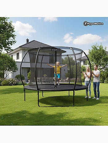 Trampolim infantil 305 cm hypermotion – com escada e rede de segurança