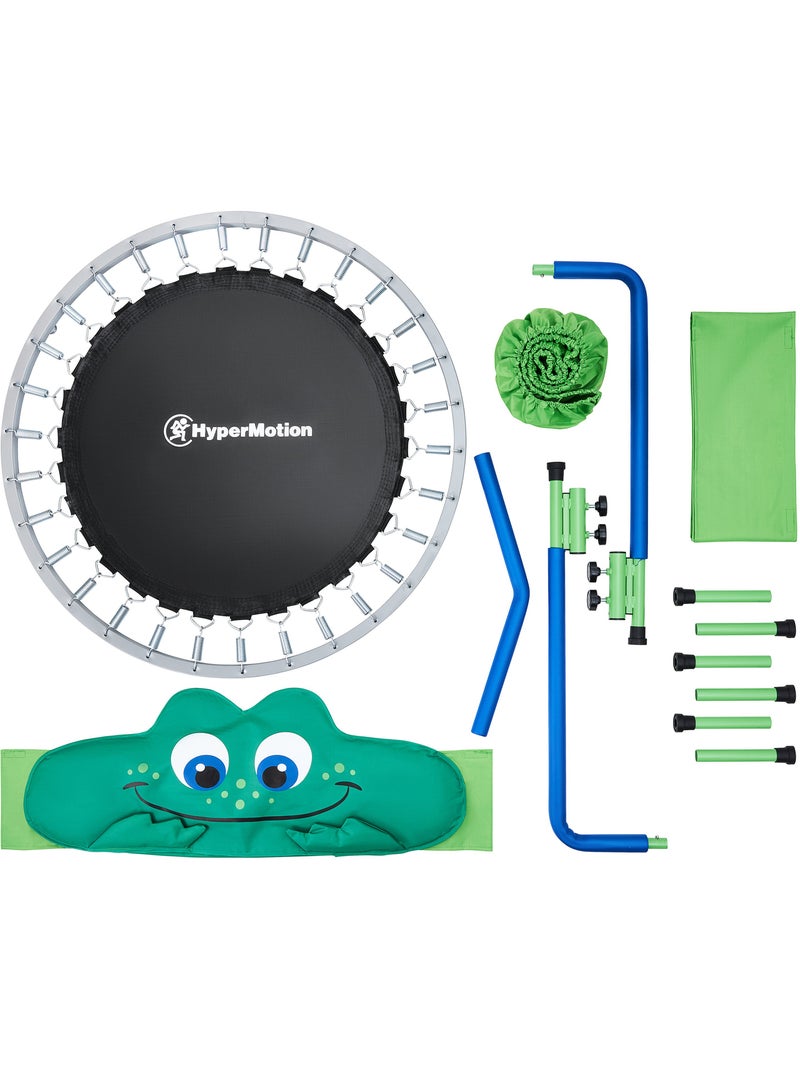 Trampolim infantil 91 cm com barra de apoio – especial para interiores Verde - Kiabi