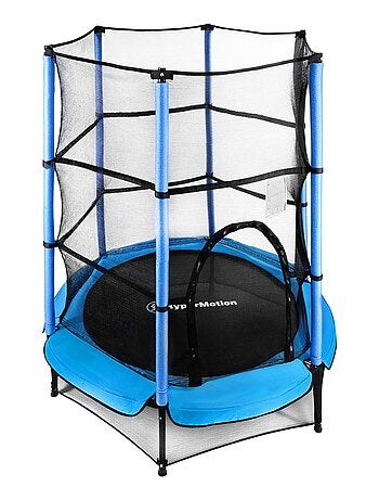 Trampolim infantil hypermotion 140 cm com rede de segurança para crianças dos 3 aos 6 anos