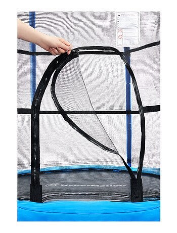 Trampolim infantil hypermotion 140 cm com rede de segurança para crianças dos 3 aos 6 anos