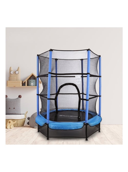 Trampolim infantil hypermotion 140 cm com rede de segurança para crianças dos 3 aos 6 anos - Kiabi