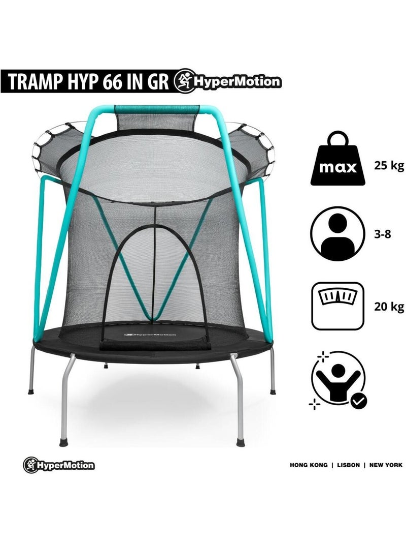 Trampolim infantil hypermotion 167 cm – tamanho grande com rede de segurança N/D - Kiabi
