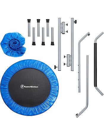 Trampolim interior dobrável 97 cm com barra de apoio – hypermotion