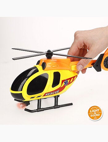 Transportador de veículos de salvamento por fricção com luz e som 1:12 speed & go