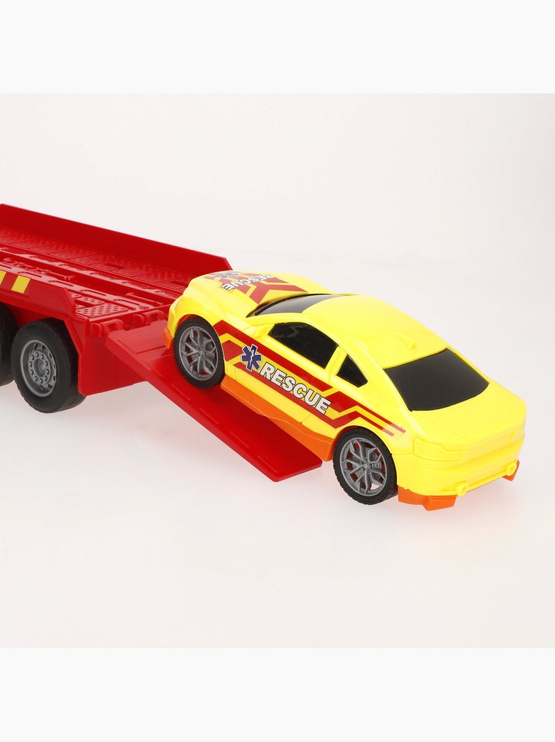 Transportador de veículos de salvamento por fricção com luz e som 1:12 speed & go N/D - Kiabi