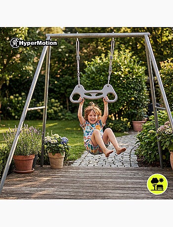 Trapézio de ginástica infantil hypermotion com pega ergonómica – 50 kg